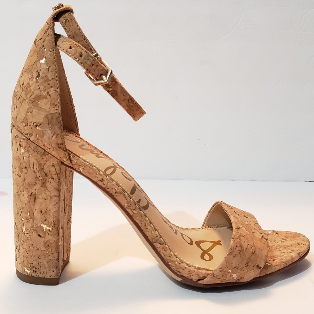 Sam Edelman Tan Cork Heels